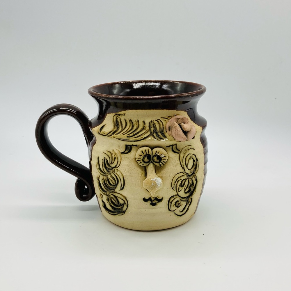 Vintage Tiegland Bradford 3D Womans Face Coffee Mug